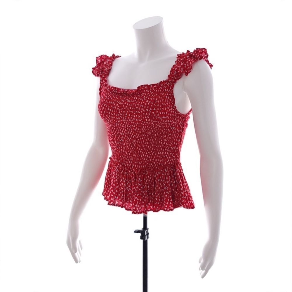 Sim and Sam Juniors Size M Red Floral Top